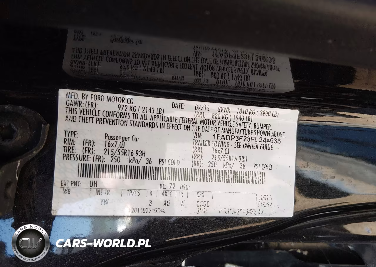 2015 Ford Focus Se VIN:1FADP3F23FL244035 - 9