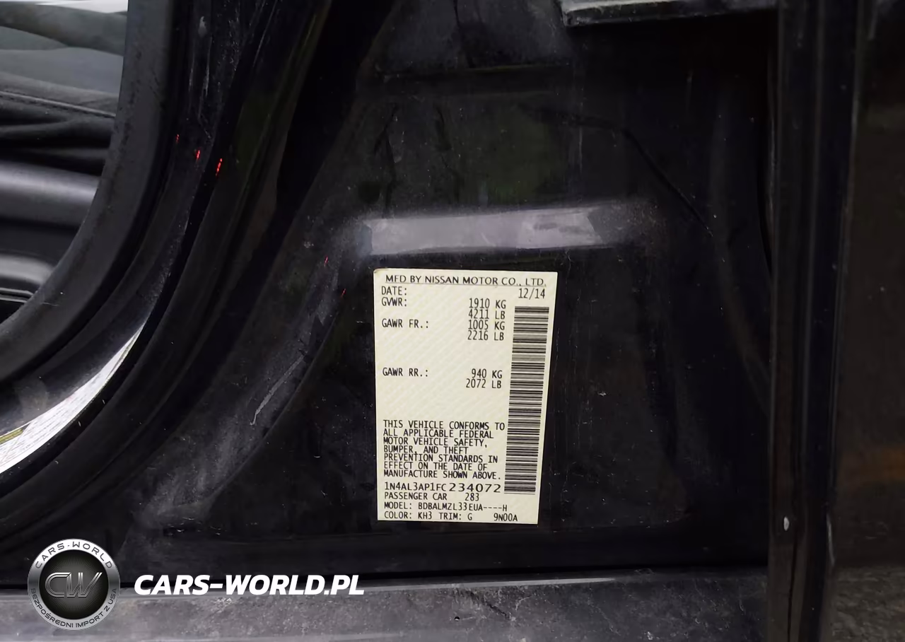 2015 Nissan Altima 2.5 Sv VIN:1N4AL3AP1FC234072 - 9