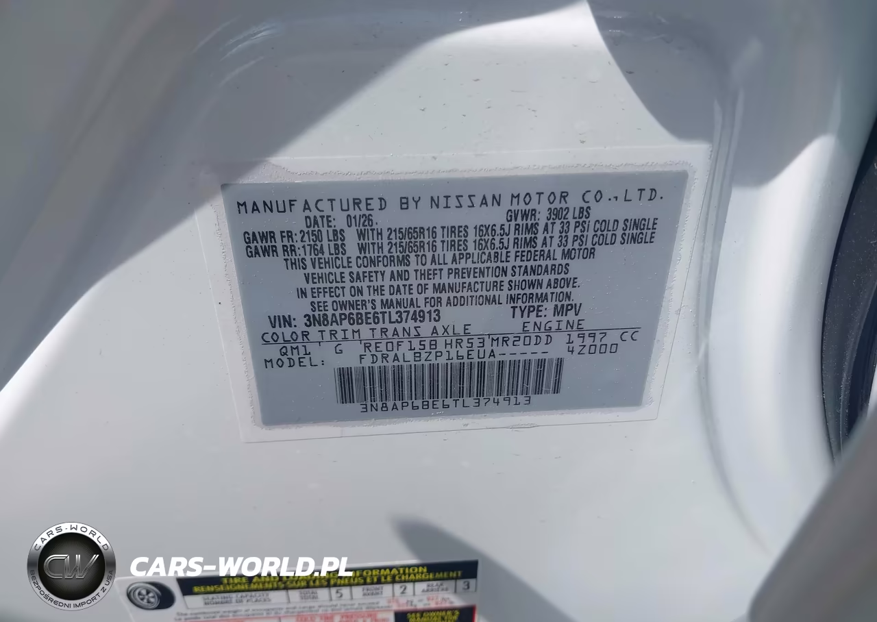 2026 Nissan Kicks S VIN:3N8AP6BE6TL374913 - 9
