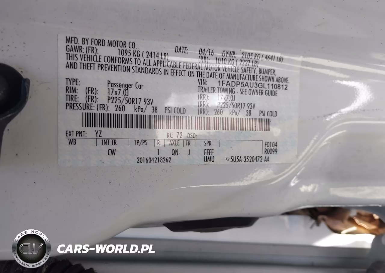 2016 Ford C-Max Hybrid Se VIN:1FADP5AU3GL110812 - 9