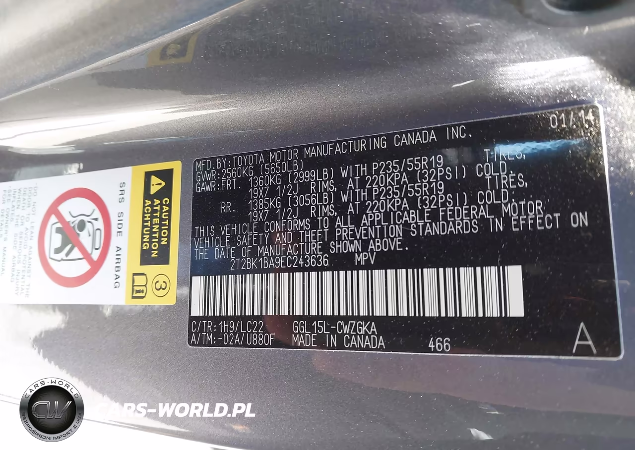 2014 Lexus Rx 350 F Sport VIN:2T2BK1BA9EC243636 - 9