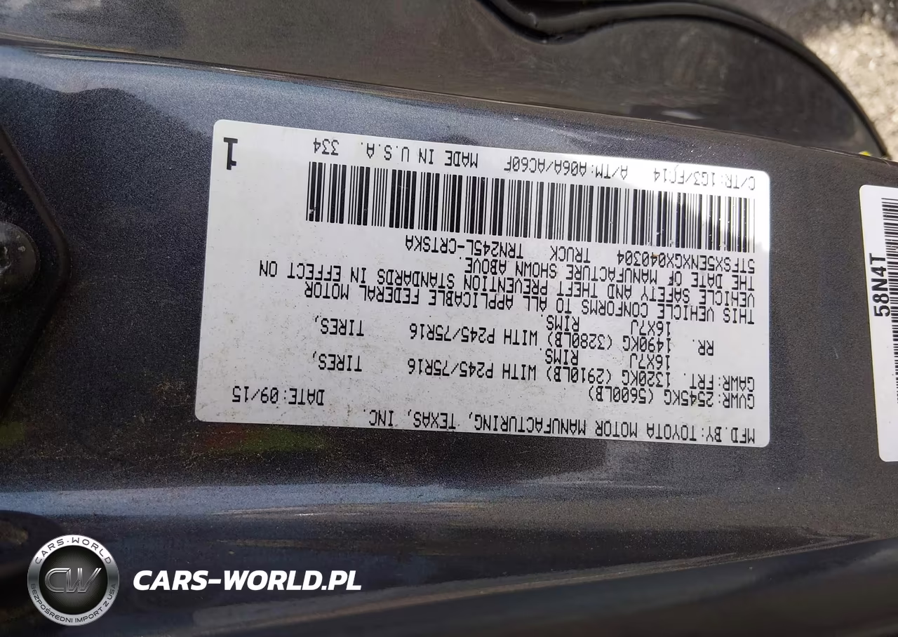 2016 Toyota Tacoma Sr5 VIN:5TFSX5ENXGX040304 - 9