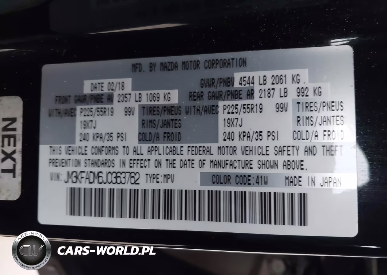 2018 Mazda Cx-5 Grand Touring VIN:JM3KFADM6J0363762 - 9
