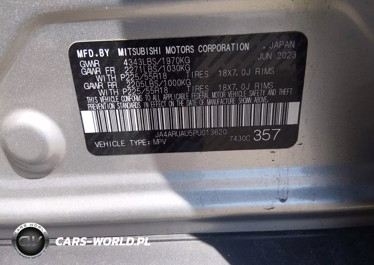 2023 Mitsubishi Outlander Sport 2.0 Es Awc VIN:JA4ARUAU5PU013620 - 9
