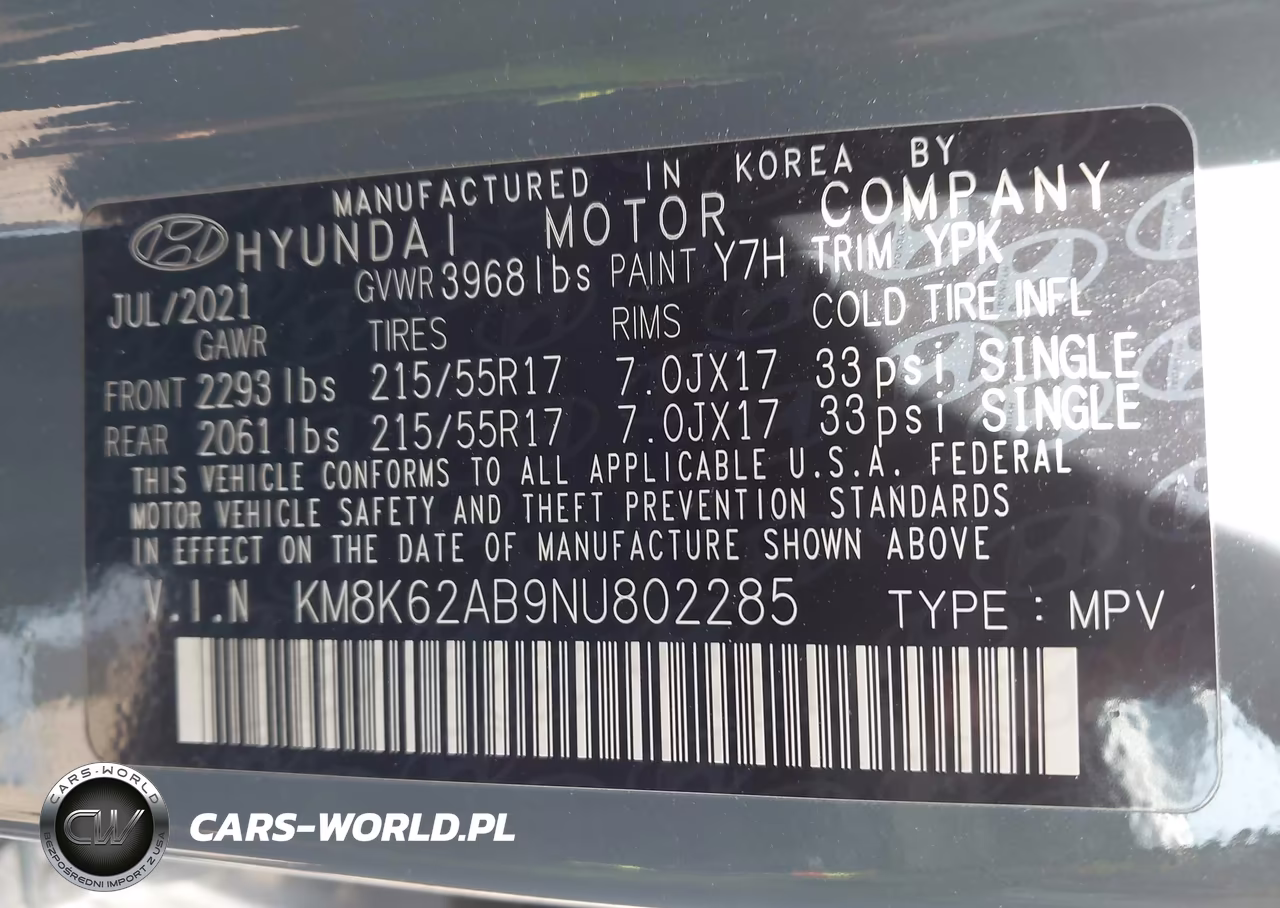 2022 Hyundai Kona Sel VIN:KM8K62AB9NU802285 - 9