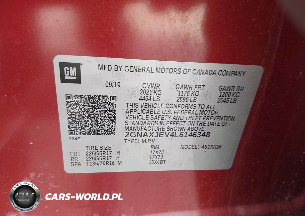 2020 Chevrolet Equinox Fwd 2Fl VIN:2GNAXJEV4L6146348 - 9