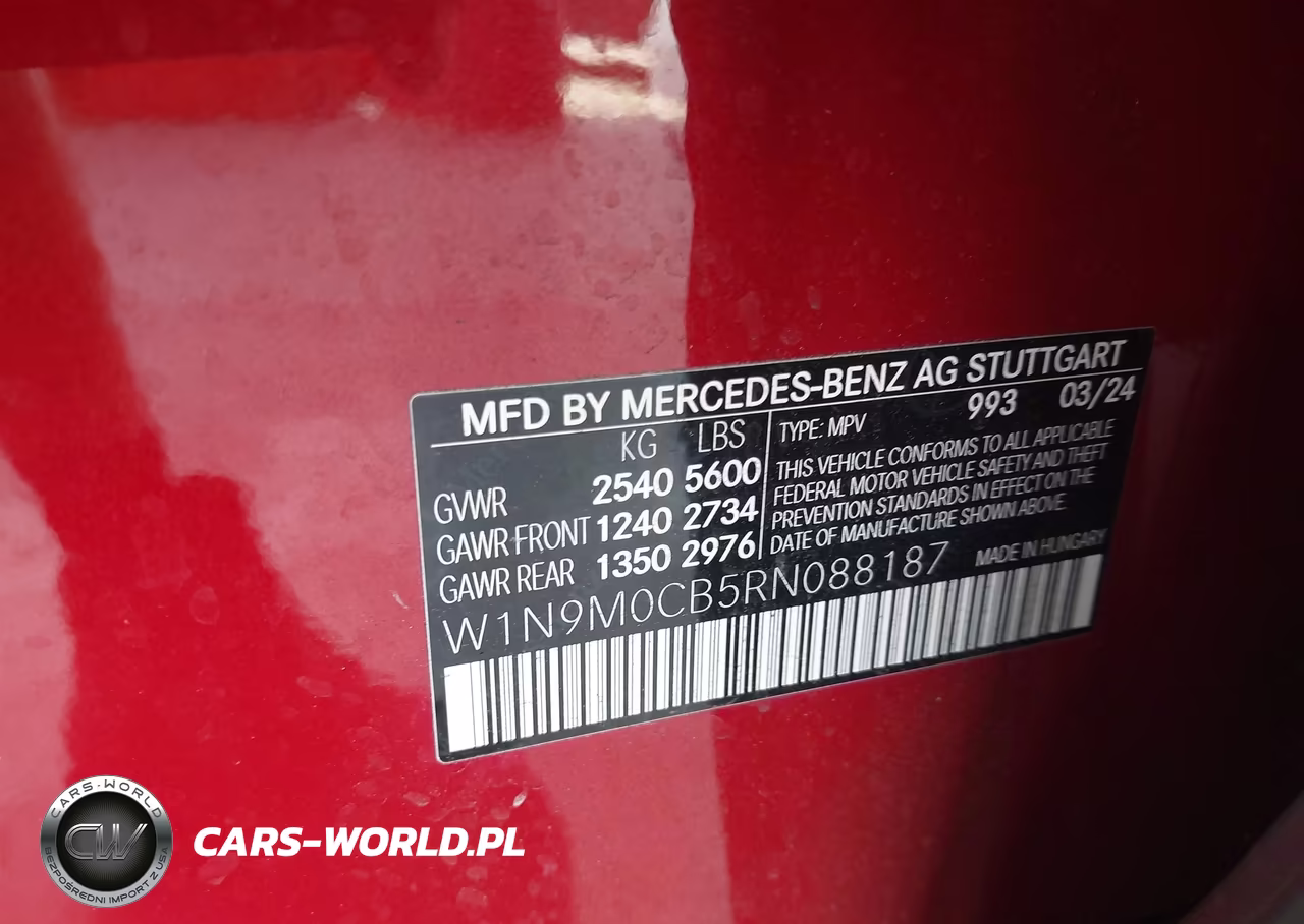 2024 Mercedes-Benz Eqb 250 Suv VIN:W1N9M0CB5RN088187 - 9