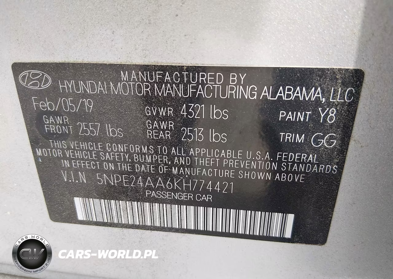 2019 Hyundai Sonata Eco VIN:5NPE24AA6KH774421 - 9