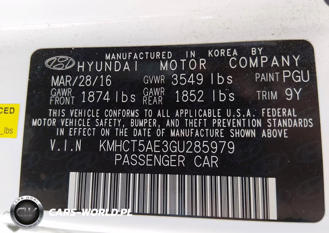 2016 Hyundai Accent Se VIN:KMHCT5AE3GU285979 - 9
