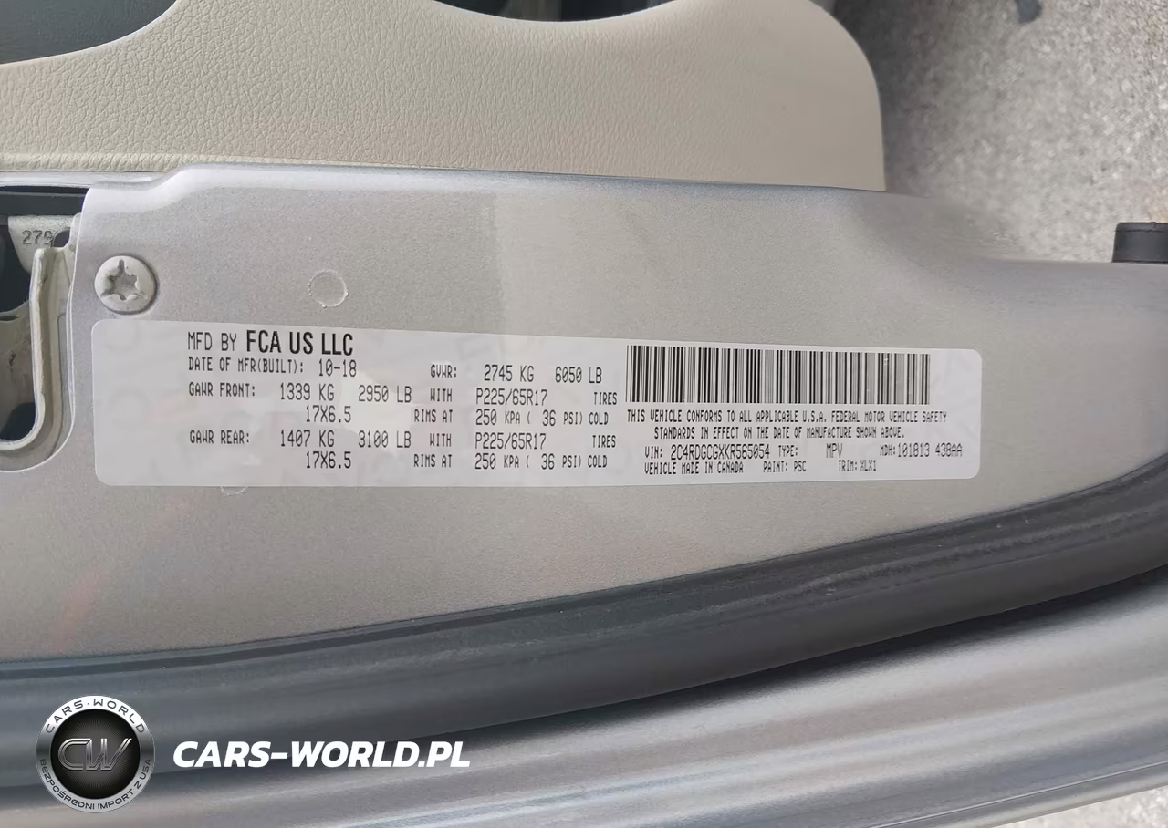 2019 Dodge Grand Caravan Sxt VIN:2C4RDGCGXKR565054 - 9