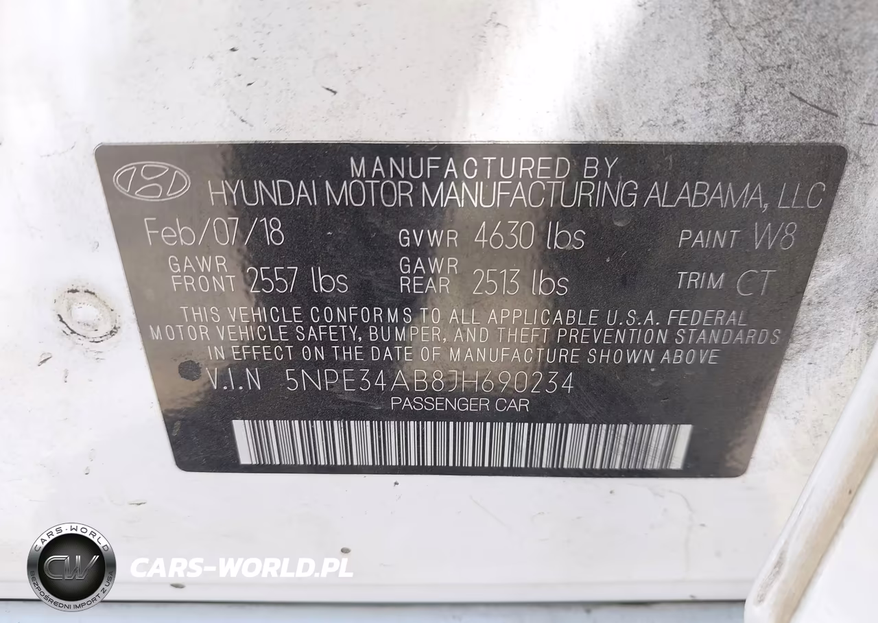 2018 Hyundai Sonata Limited 2.0T VIN:5NPE34AB8JH690234 - 9
