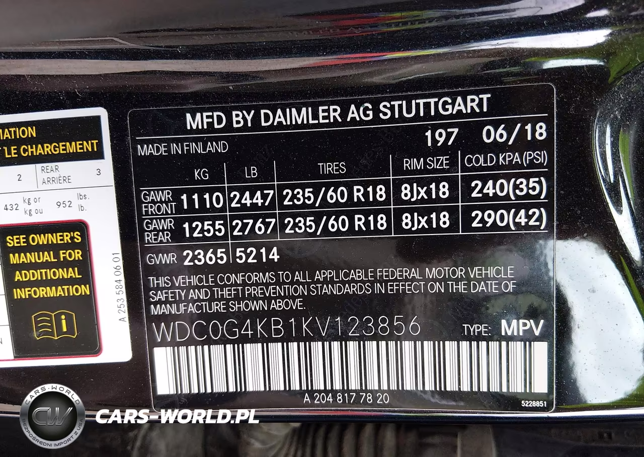 2019 Mercedes-Benz Glc 300 4Matic VIN:WDC0G4KB1KV123856 - 9