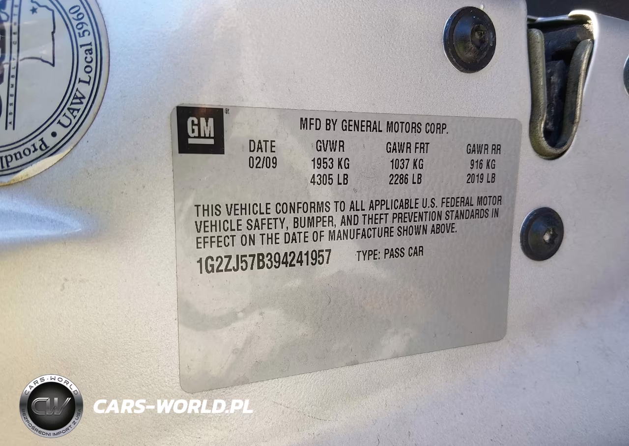 2009 Pontiac G6 New Se VIN:1G2ZJ57B394241957 - 9