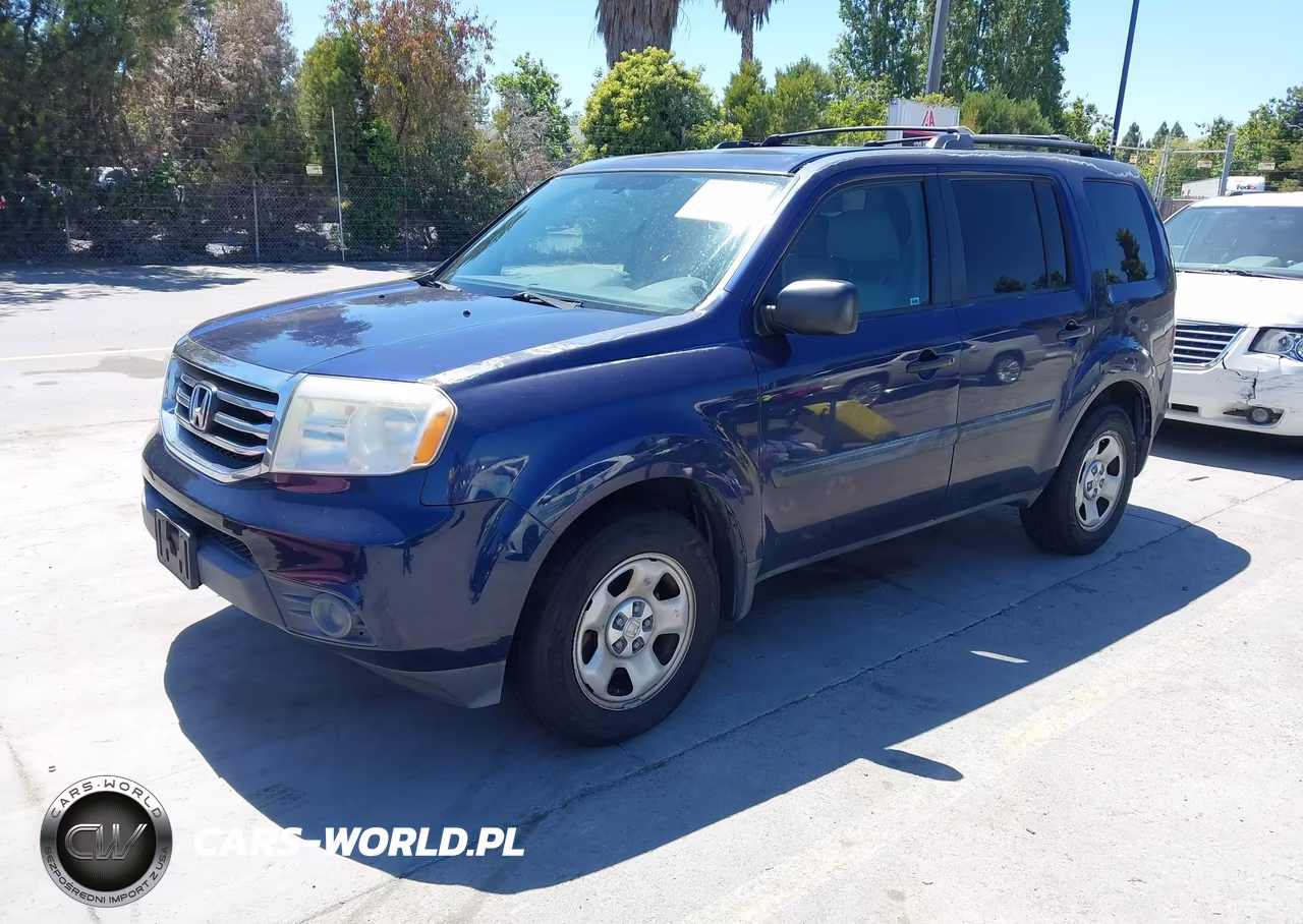 2013 Honda Pilot Lx VIN:5FNYF3H21DB009936 - 2