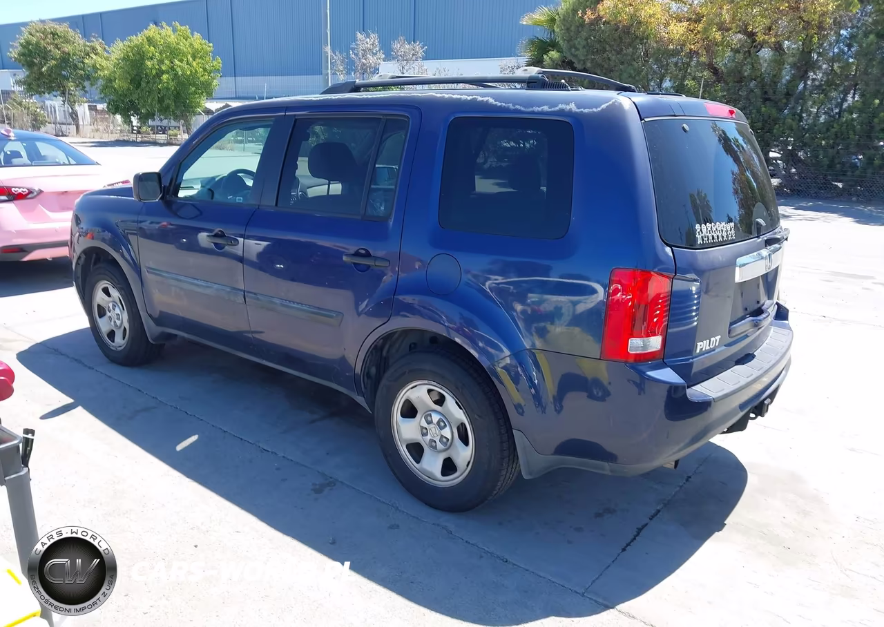 2013 Honda Pilot Lx VIN:5FNYF3H21DB009936 - 3
