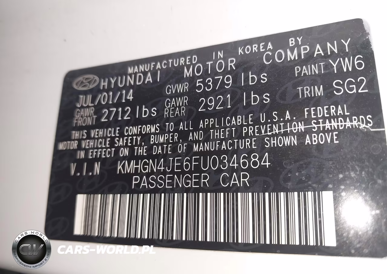 2015 Hyundai Genesis 3.8 VIN:KMHGN4JE6FU034684 - 9