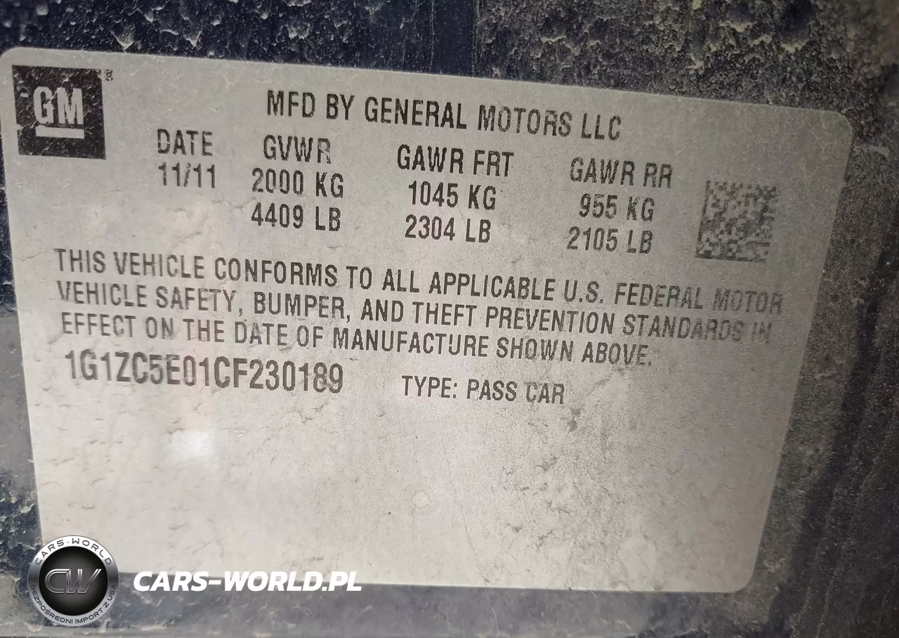 2012 Chevrolet Malibu 1Lt VIN:1G1ZC5E01CF230189 - 9