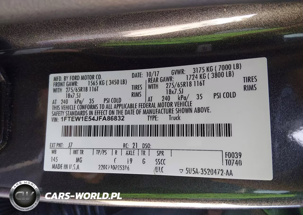 2018 Ford F-150 Xlt VIN:1FTEW1E54JFA86832 - 9