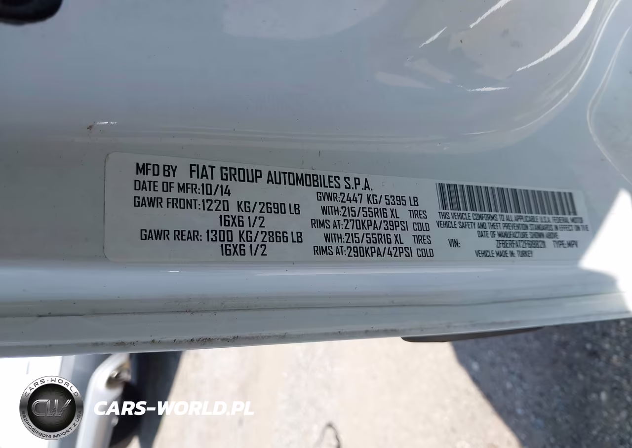 2015 Ram Promaster City Tradesman VIN:ZFBERFAT2F6198211 - 9