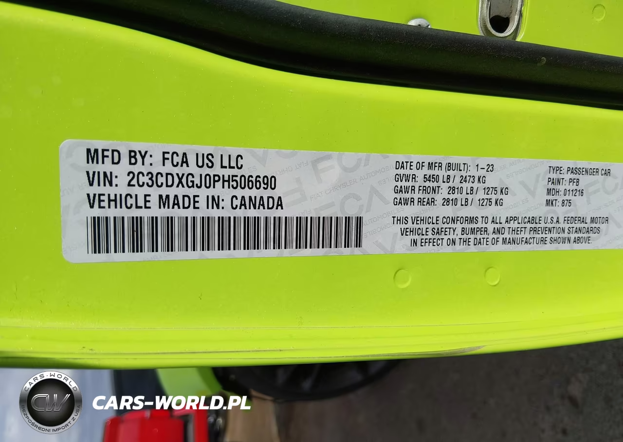 2023 Dodge Charger Scat Pack VIN:2C3CDXGJ0PH506690 - 9
