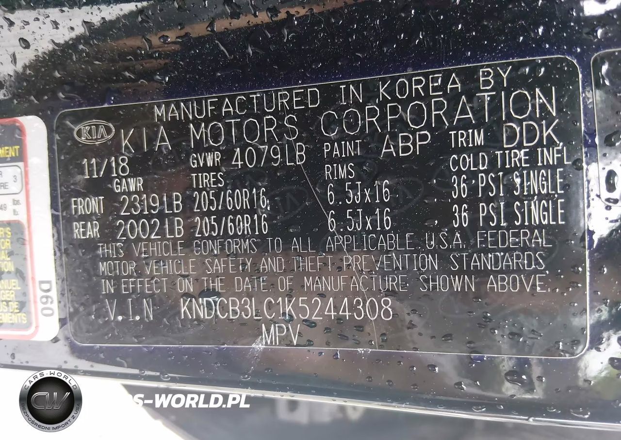 2019 Kia Niro Fe VIN:KNDCB3LC1K5244308 - 9