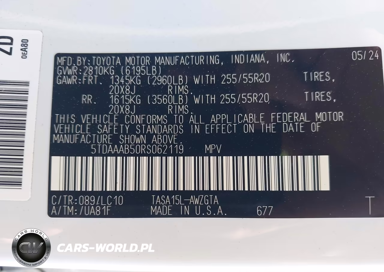 2024 Toyota Grand Highlander Limited VIN:5TDAAAB50RS062119 - 9