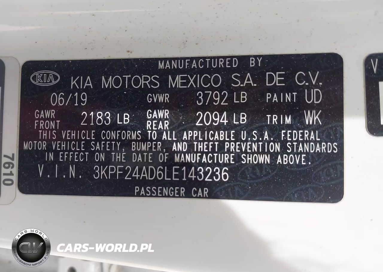 2020 Kia Forte Lxs VIN:3KPF24AD6LE143236 - 9