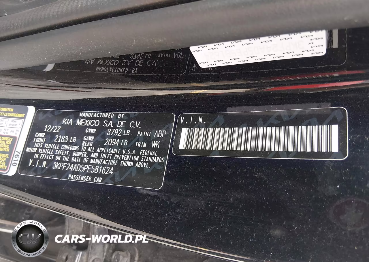 2023 Kia Forte Lxs VIN:3KPF24AD5PE581624 - 9