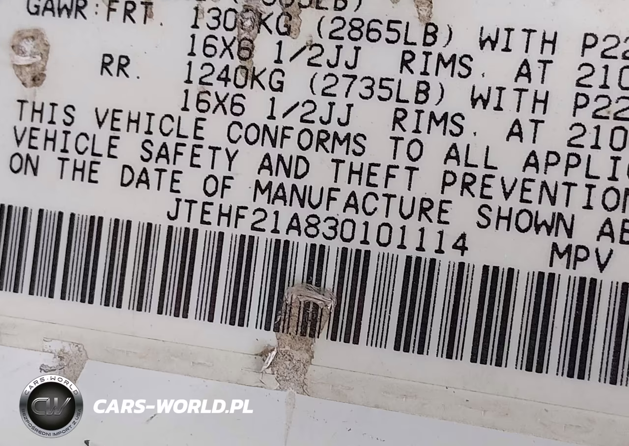 2003 Toyota Highlander Limited V6 VIN:JTEHF21A830101114 - 9
