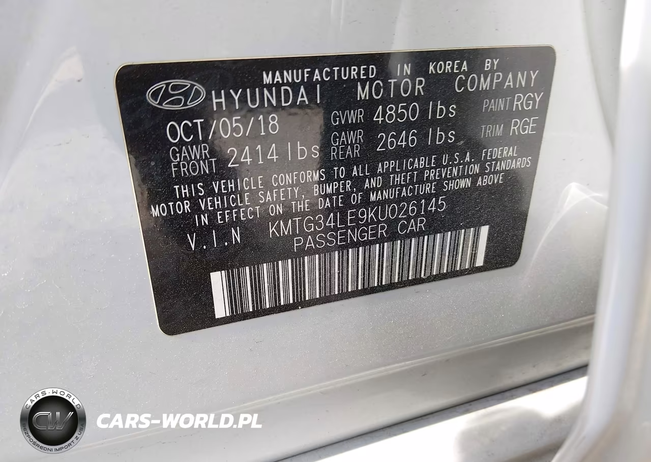 2019 Genesis G70 3.3T Advanced VIN:KMTG34LE9KU026145 - 9