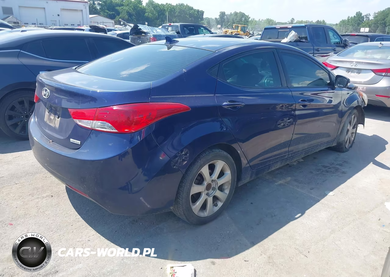 2012 Hyundai Elantra Limited VIN:5NPDH4AE8CH138209 - 4