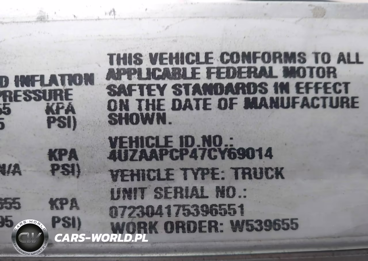 2007 Freightliner Chassis M Line Walk-In Van VIN:4UZAAPCP47CY69014 - 8