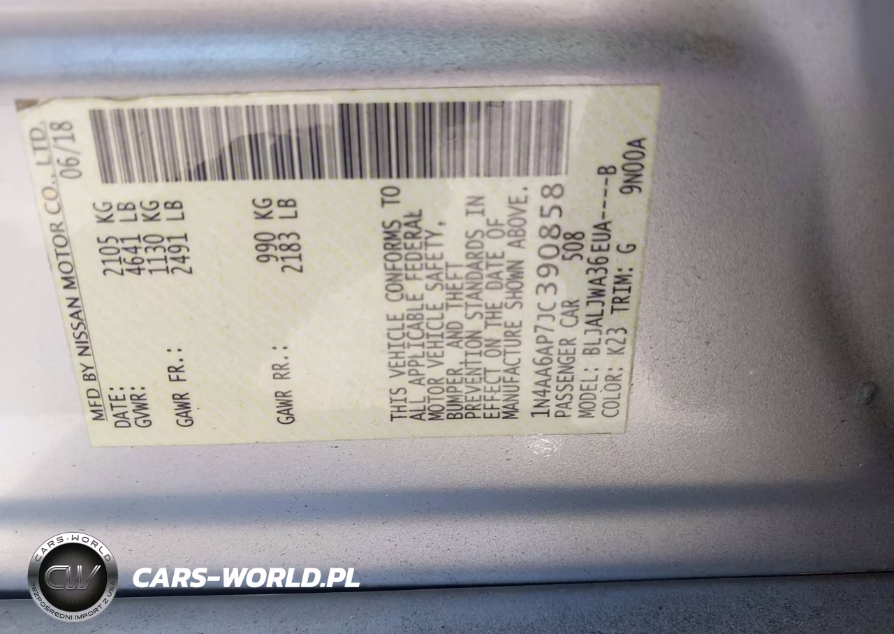 2018 Nissan Maxima 3.5 Sv VIN:1N4AA6AP7JC390858 - 9
