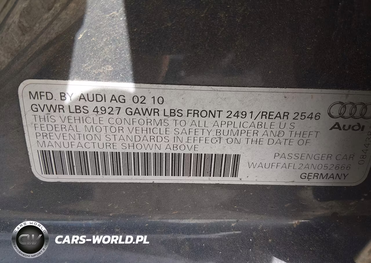 2010 Audi A4 2.0T Premium VIN:WAUFFAFL2AN052666 - 9
