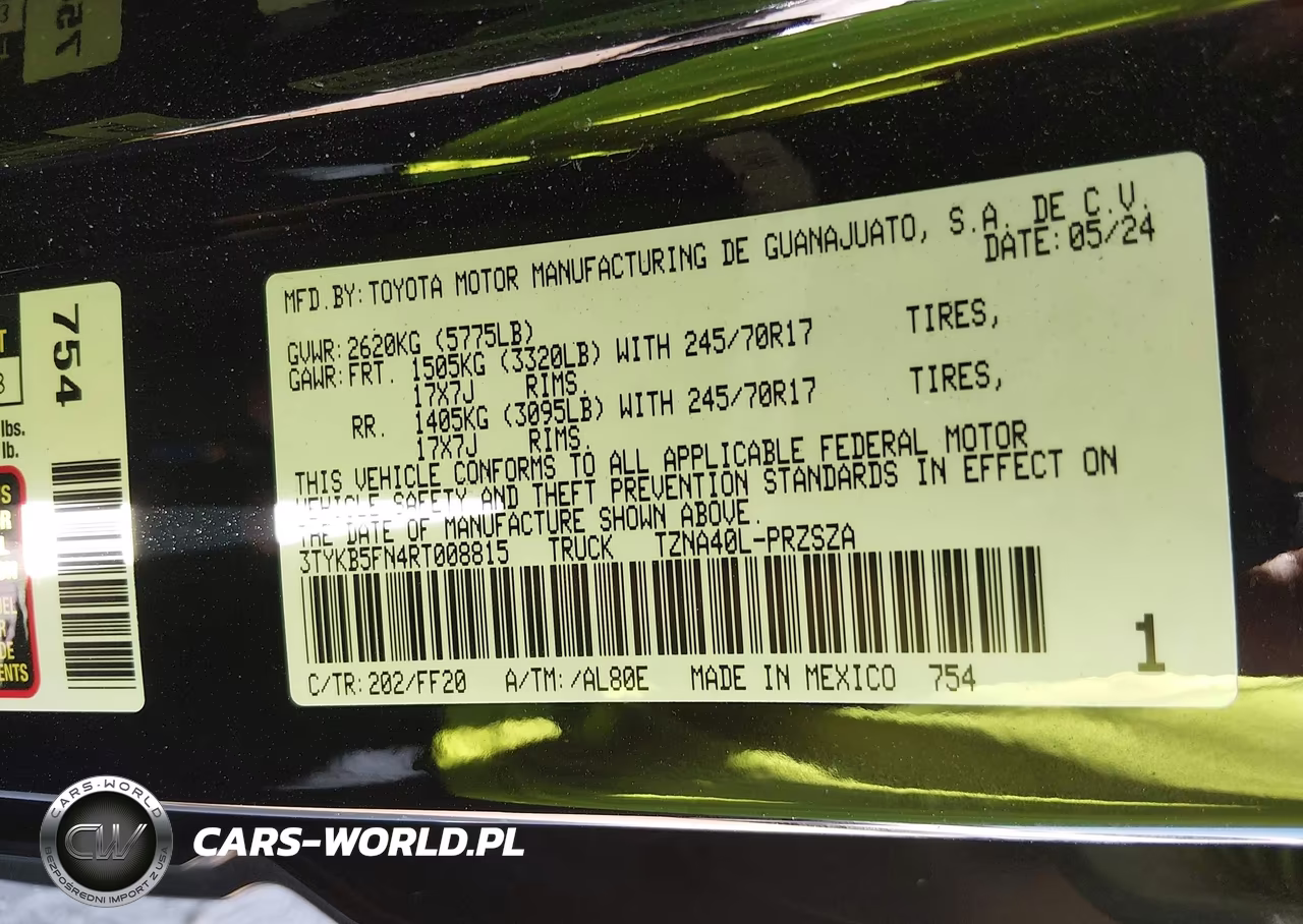 2024 Toyota Tacoma Sr5 VIN:3TYKB5FN4RT008815 - 9