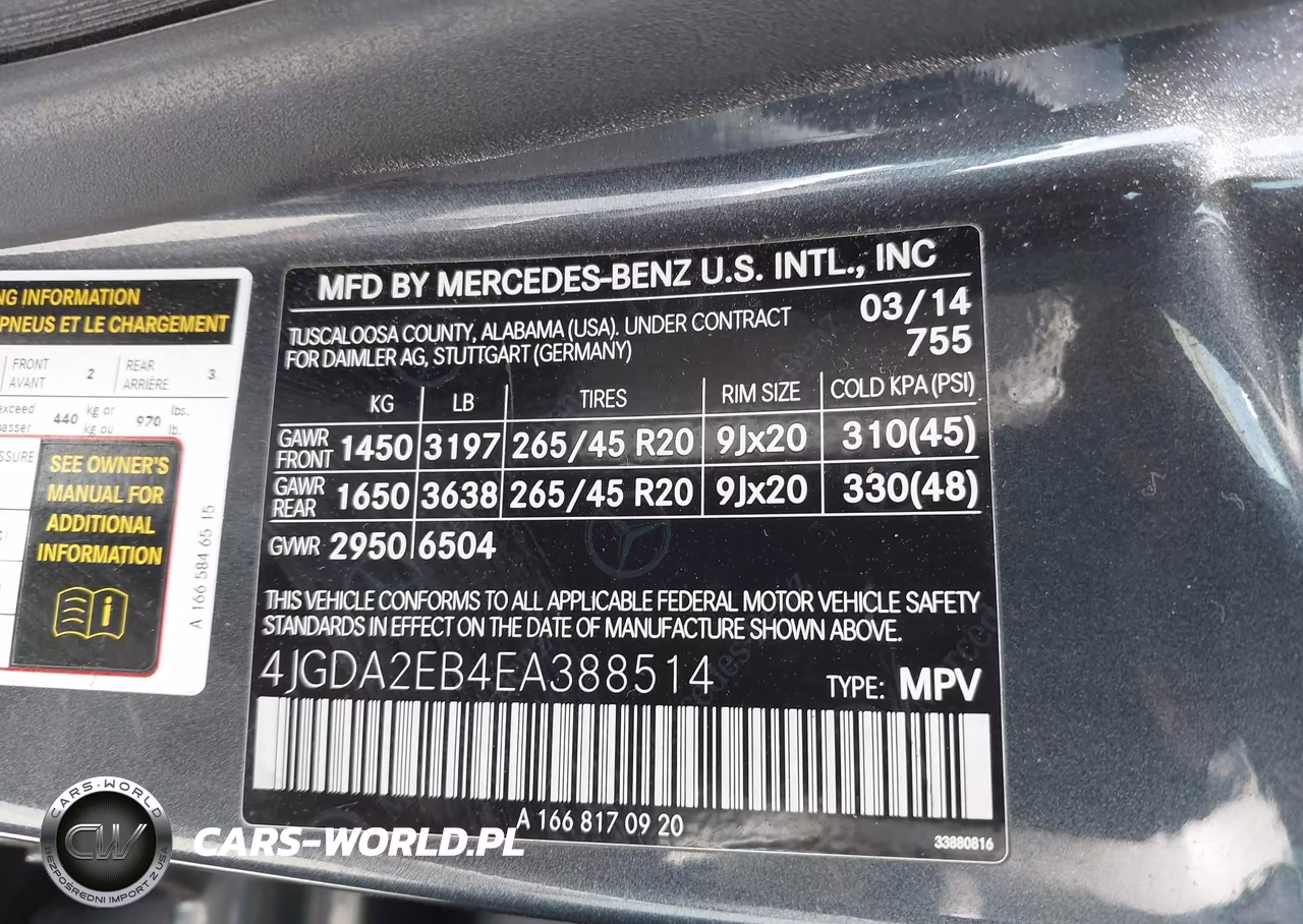 2014 Mercedes-Benz Ml 350 Bluetec 4Matic VIN:4JGDA2EB4EA388514 - 9