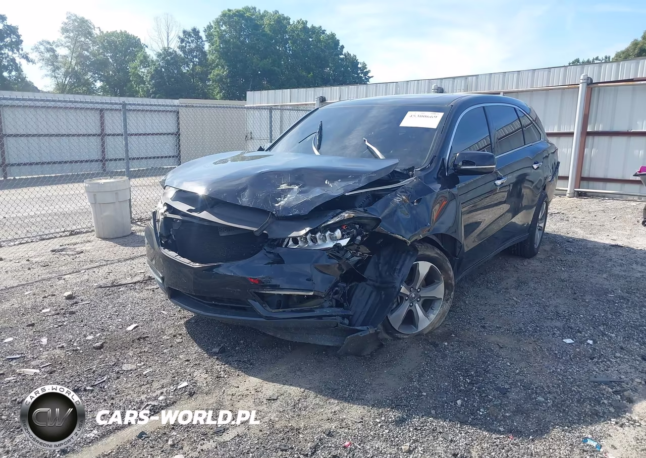 2014 Acura Mdx VIN:5FRYD3H23EB014707 - 2