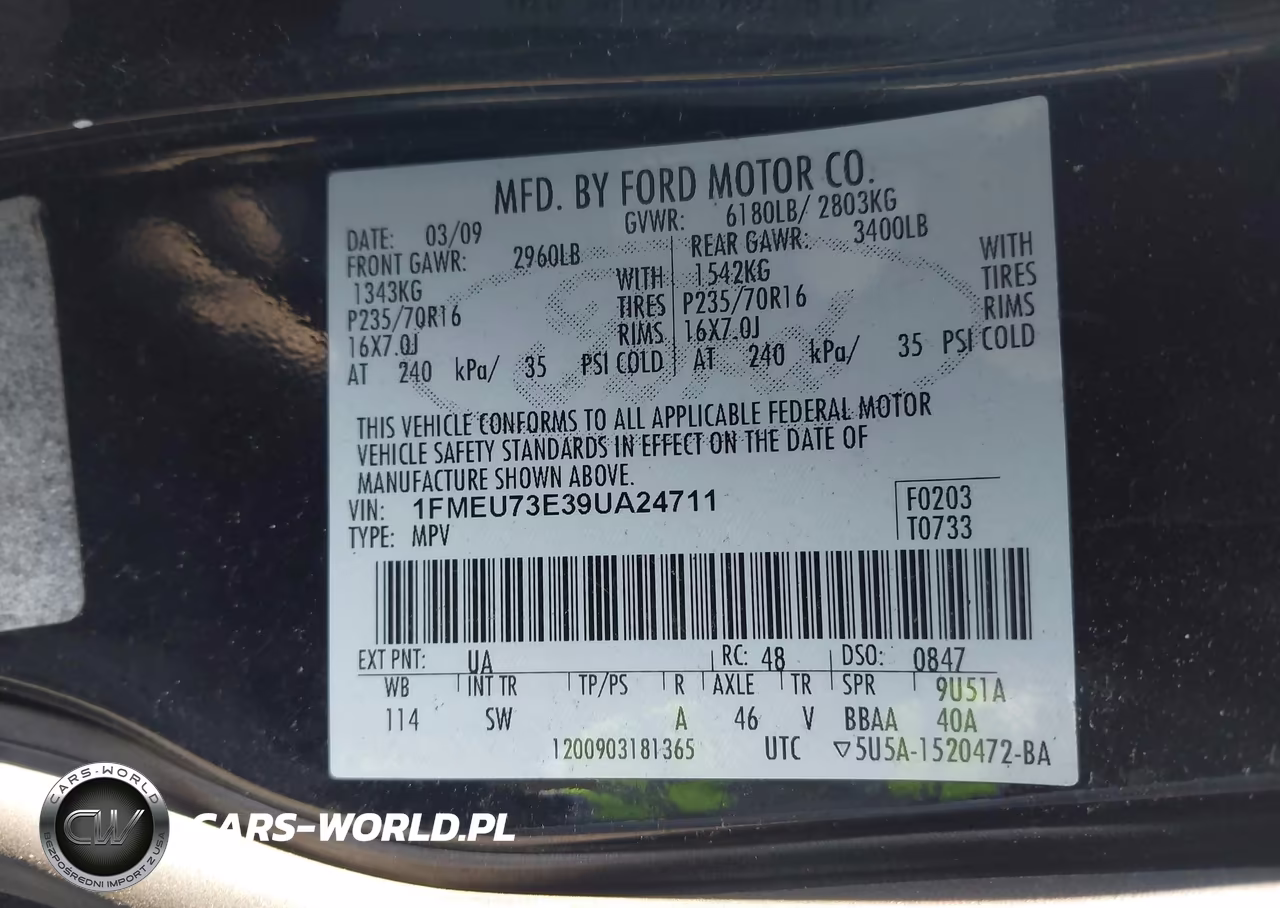 2009 Ford Explorer Xlt VIN:1FMEU73E39UA24711 - 9