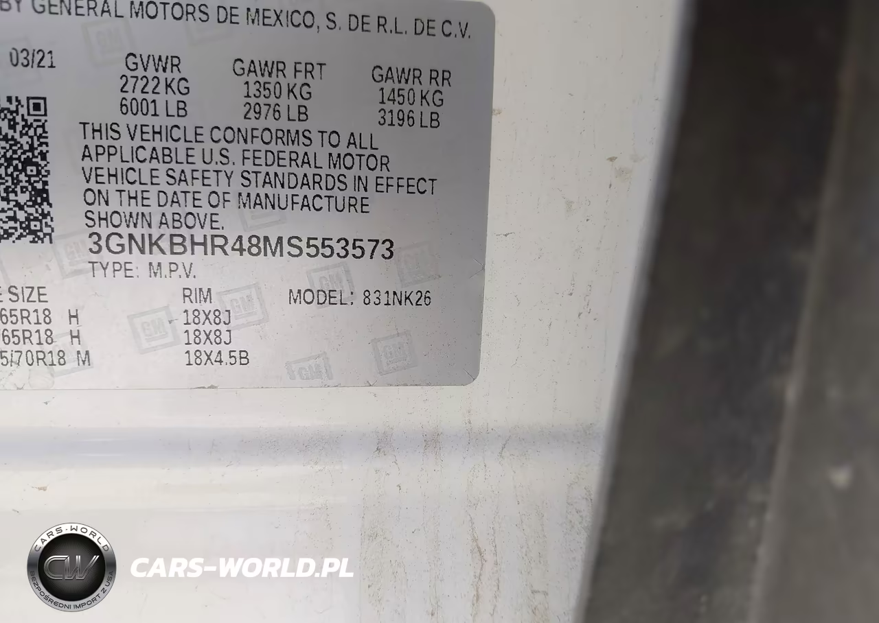 2021 Chevrolet Blazer Awd 2Lt VIN:3GNKBHR48MS553573 - 9