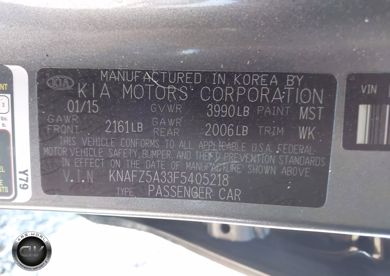 2015 Kia Forte Sx VIN:KNAFZ5A33F5405218 - 9