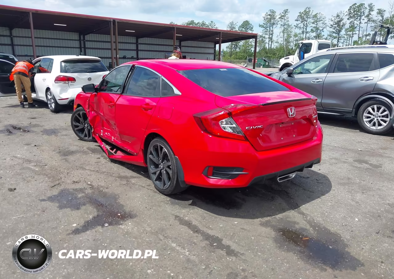 2020 Honda Civic Sport VIN:2HGFC2F88LH571487 - 3