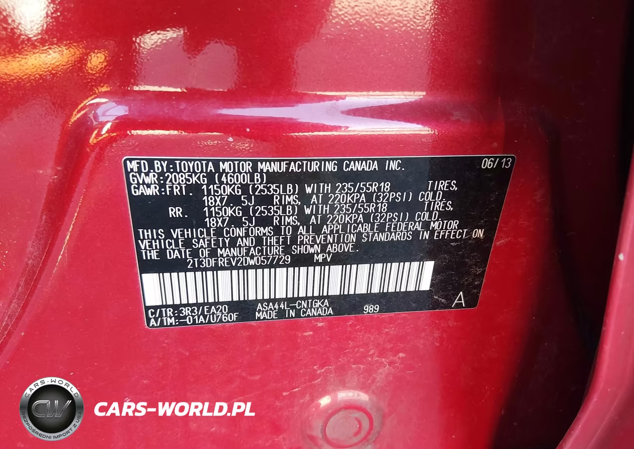2013 Toyota Rav4 Limited VIN:2T3DFREV2DW057729 - 9