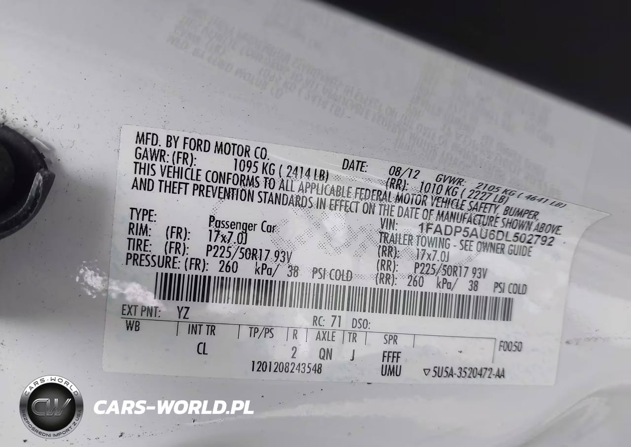 2013 Ford C-Max Hybrid Se VIN:1FADP5AU6DL502792 - 9
