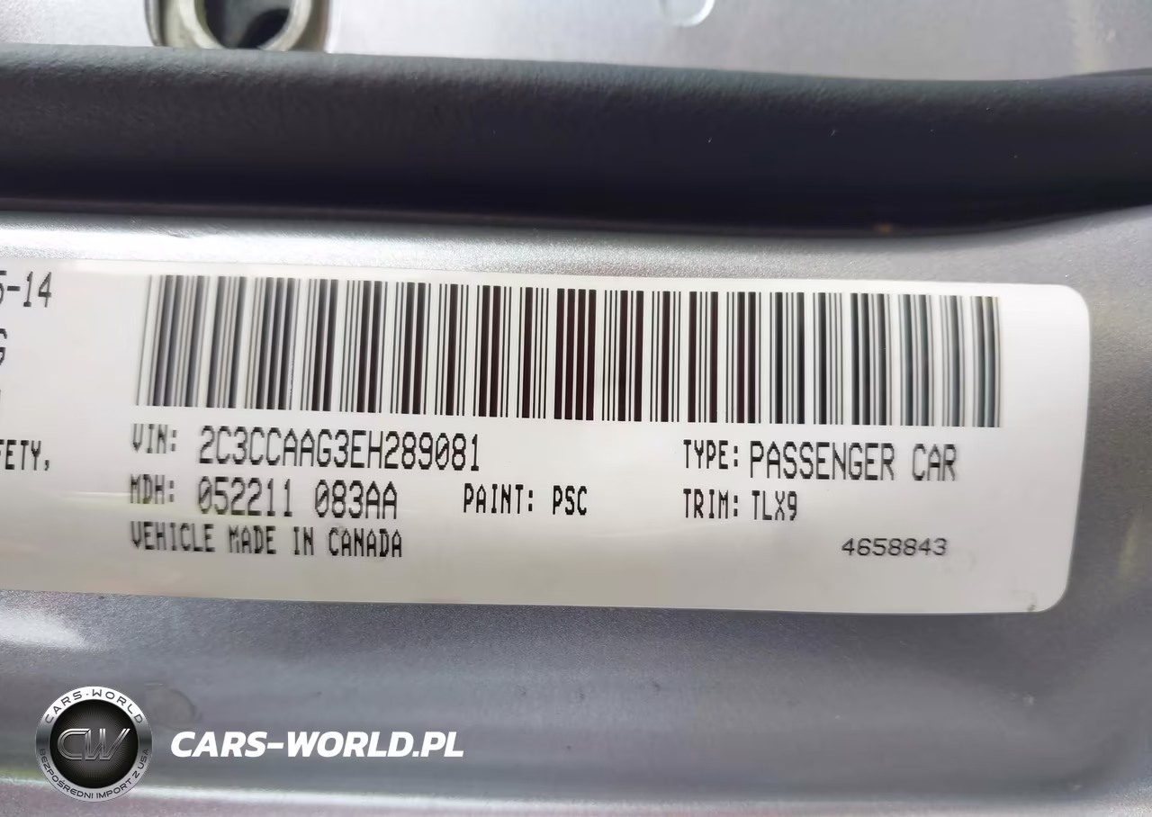 2014 Chrysler 300 VIN:2C3CCAAG3EH289081 - 9