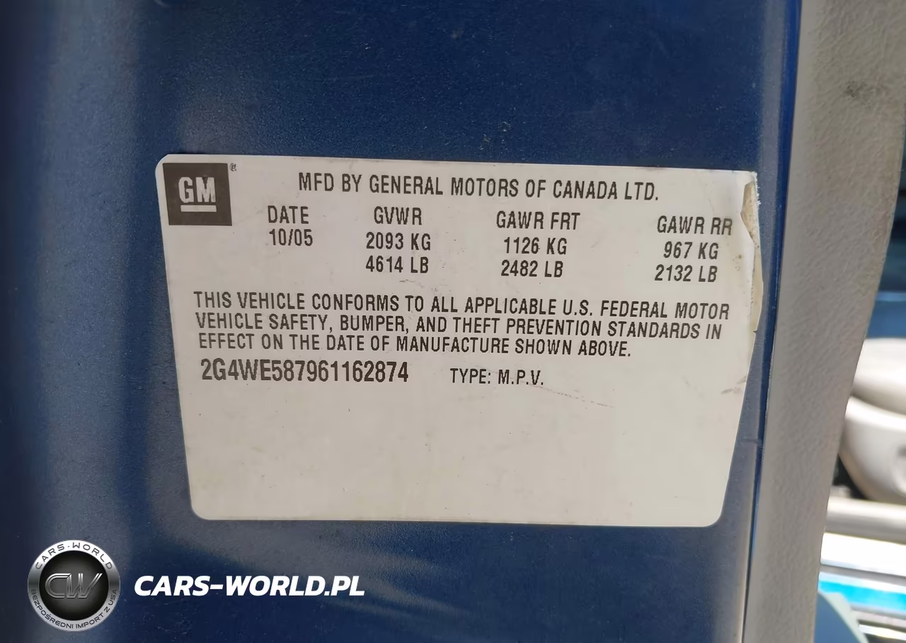 2006 Buick Lacrosse Cxs VIN:2G4WE587961162874 - 9
