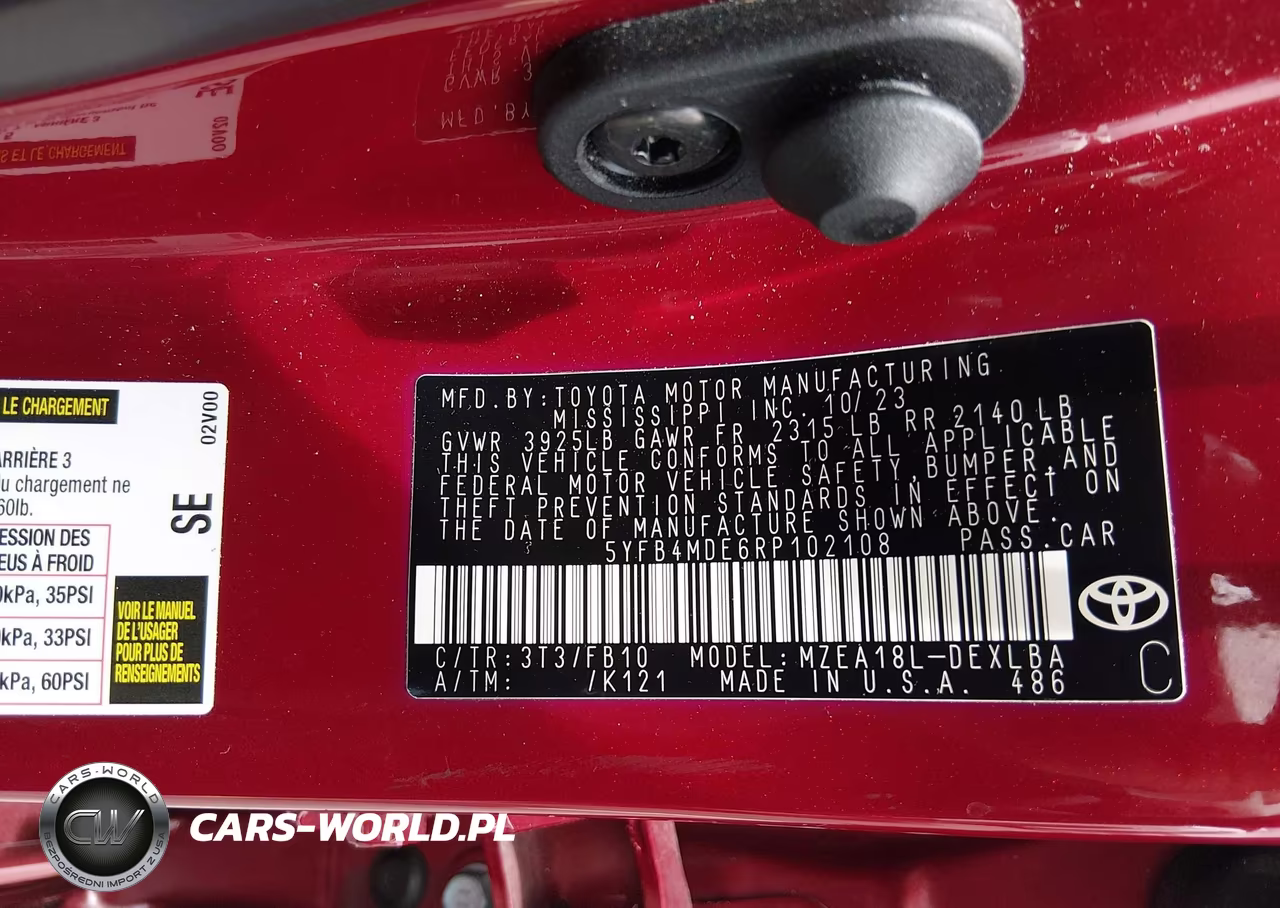 2024 Toyota Corolla Le VIN:5YFB4MDE6RP102108 - 9