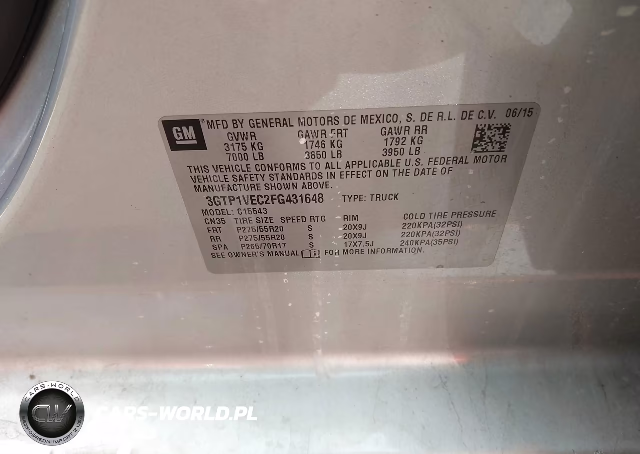 2015 GMC Sierra 1500 Slt VIN:3GTP1VEC2FG431648 - 9