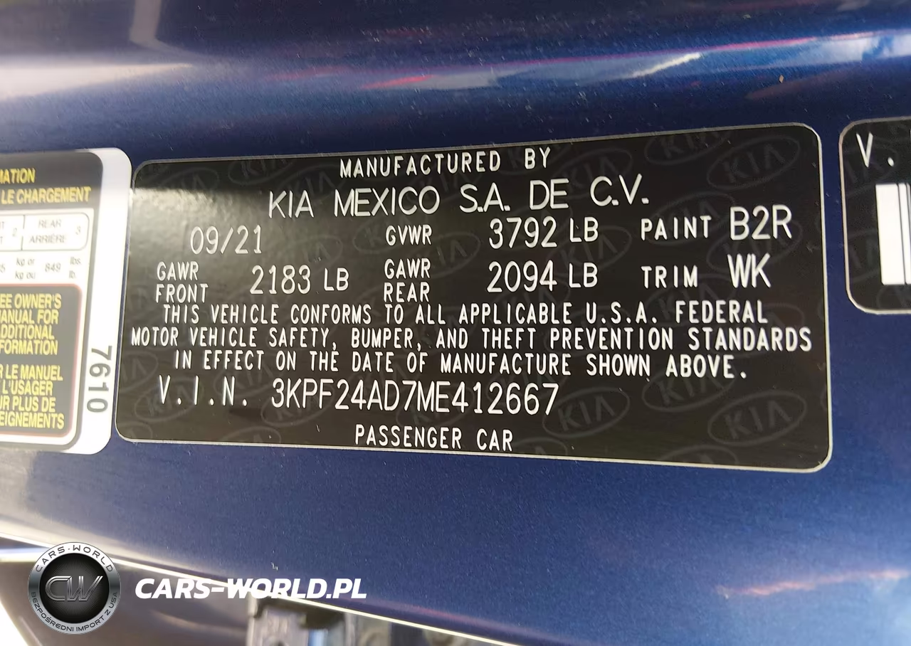 2021 Kia Forte Lxs VIN:3KPF24AD7ME412667 - 9