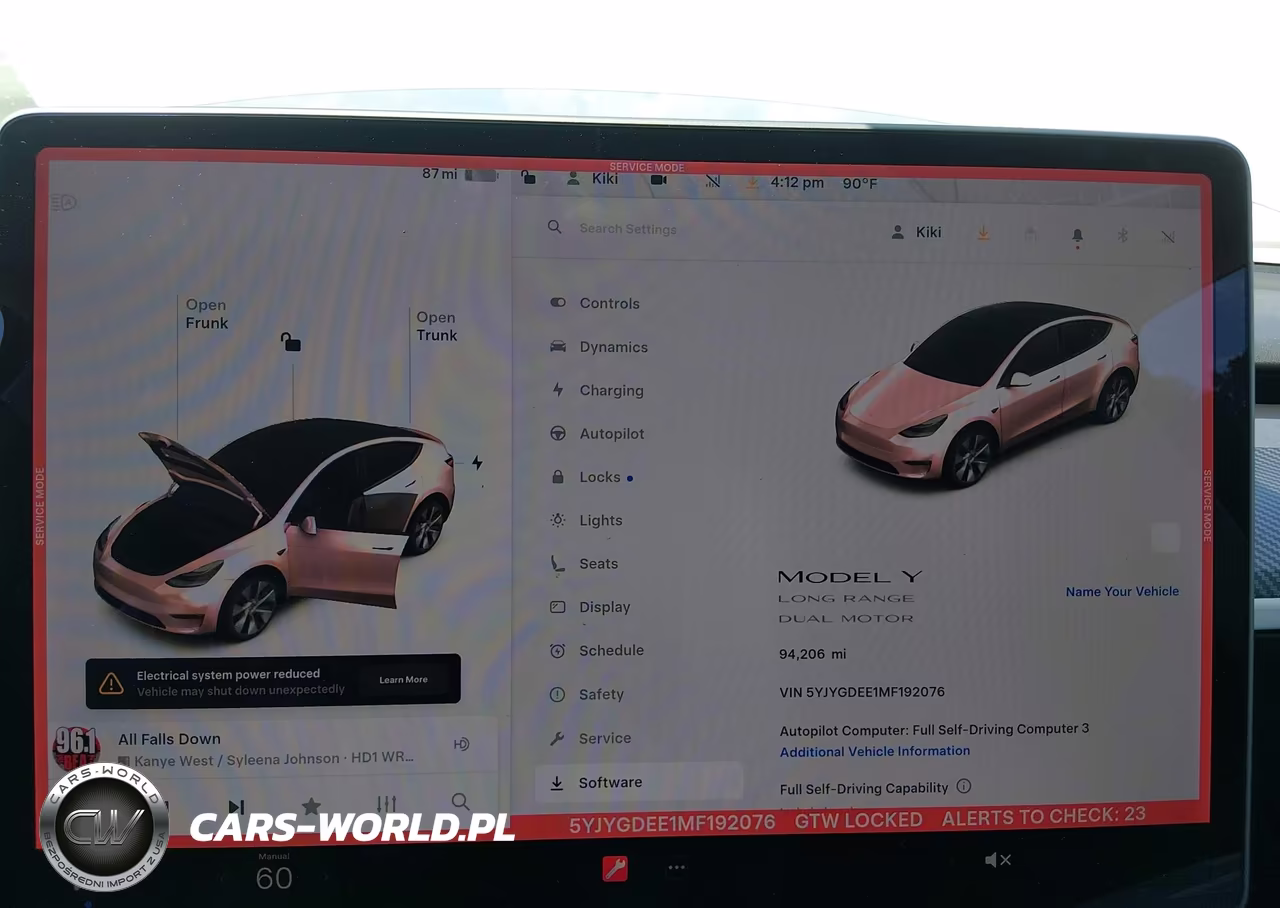 2021 Tesla Model Y Long Range Dual Motor All-Wheel Drive VIN:5YJYGDEE1MF192076 - 19