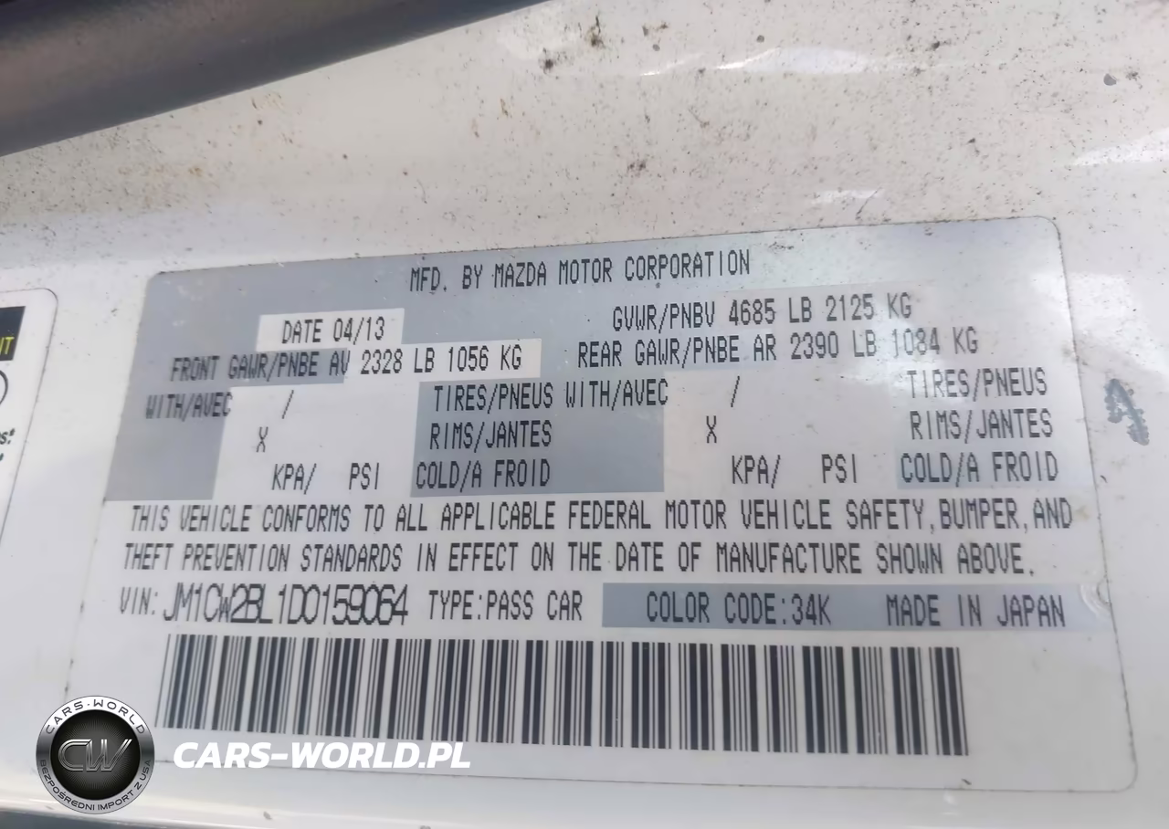 2013 Mazda Mazda5 Sport VIN:JM1CW2BL1D0159064 - 9